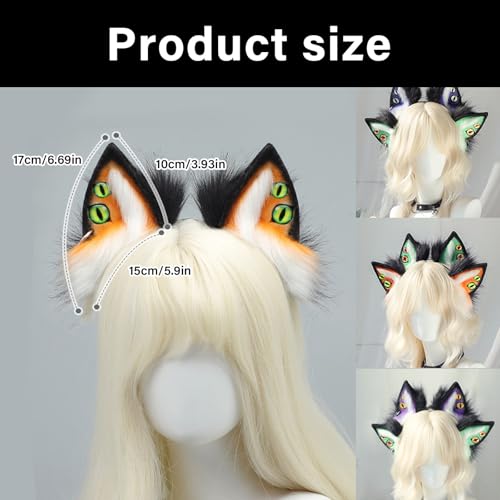 Accessoire de fête serre-tête oreilles de personnage pour jeu de rôle cosplay
