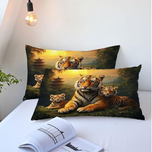 Funda de edredón de microfibra Super King de tacto seda con estampado 3D exclusivo 5