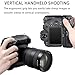 Nkmooxe BG‑R20 Vertical Battery Grip for Canon EOS R5/R5 Mark II/R6/R6 Mark II, Dual LP‑E6 Battery Slots, Replacement for Canon BG‑R20 (Battery Not Included)
