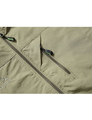 Jenkoon Men's Casual Lightweight Outdoor Travel Fishing Hunting Vest Jacket With Pockets (Khaki, Medium) #TOP4