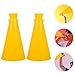 Sosoport 2pcs Cheer Megaphone Noisemaker Toy for Parties Fans and Sports Events Yellow Cheering Horns for Show Performances Party Favors