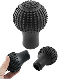 Car Gear Shift Knob Cover Soft Silicone Anti Slip Car Gear Stick Cover, Auto Gear Shift Knob Cover, Interior Car Accessories Protection Cover, Round Black - by KaberTrade