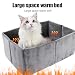 Katzenhöhlen & Häuser, Außenkatze Höhle warme Hundehöhle, Abnehmbarer Hundzwinger mit waschbarem Kissen, 48x37x19cm, beruhigender Schlafheim, leicht zu reinigen, ideal für kleine Tiere, Winterwärme