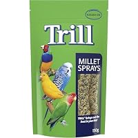Trill Millet Spray for Birds, 150g – Bird Treat for Pet Birds – Nibbling Exercise to Help Reduce Stress and Anxiety - Bird Food Suitable for Budgies, Canaries, Parrots