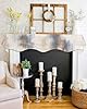 Lsrtoss Beige Gray Fireplace Mantel Scarf Cover, C... #3