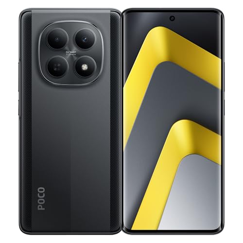 XIAOMI POCO M8 5G Smartphone, 8GB+256GB, 7,35mm Sleek 3D -Curved Design, 6,77' 120Hz Flow AMOLED Display, Snapdragon 6 Gen 3, 50MP AI System, 5520mAh Battery, with 45W Charger. (Negro)