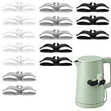 15 Stück Kabelhalter, Kabelaufroller, Kabelaufwickler, Für Küchengeräte Und Home Office, Weiß Grau Schwarz Farben, Selbstklebende Kabelclips Für Kabelmanagement