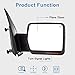 ECCPP Power Heated Turn Signal Puddle Lamps Passenger Side Mirror Replacement fit for 2007 08 09 10 11 12 13 14 for Ford F-150 Pickup