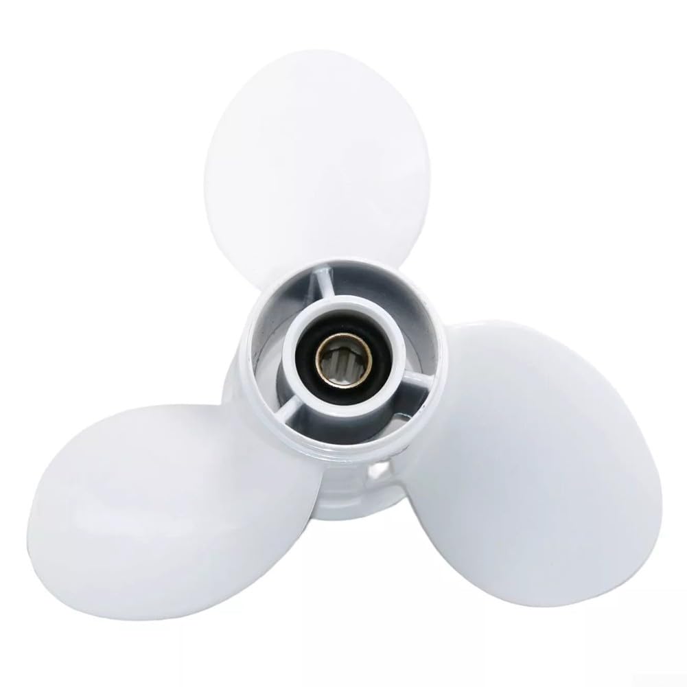 Besttoolifes Hélice fueraborda Yamaha 9.9-15, impulsor de aleación de aluminio 63V-45947-00-EL Hélice marina