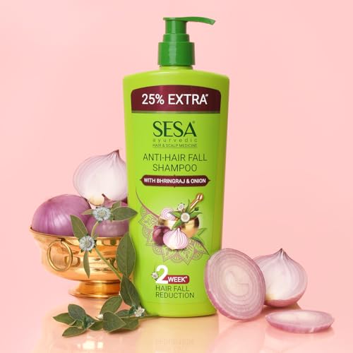 Image of SESA Ayurvedic Anti Hairfall Shampoo For Dry And Frizzy Hair Reduces Hairfall Made With 6 Ayurvedic Herbs Paraben Free Shampoo - 500ml