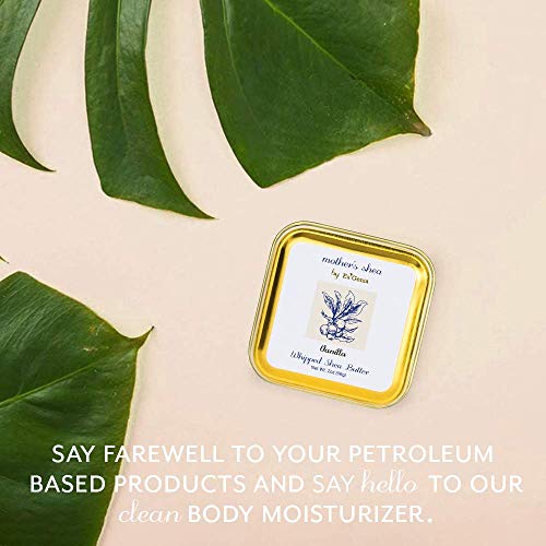 Mother's Shea Whipped Shea Butter (Vanilla, 2 Oz Tins - Set Of 3) 100% Pure Raw Unrefined African Shea - Organic, Sustainably-Sourced Ingredients - Natural Skin & Hair Care #TOP3