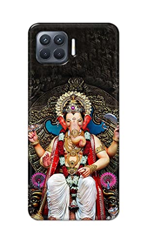 Image of PRINTFIDAA Lord Ganesh Bappa Moriya Vinayaka Printed Designer Hard Back Case Cover for Oppo F17 Pro -(WI) MVN1010
