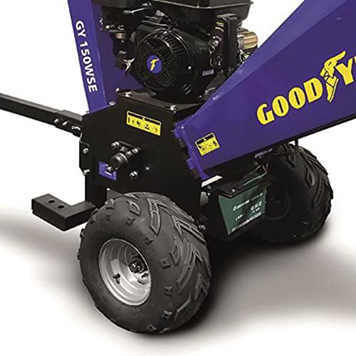 Goodyear - Biotrituratrice A Rami Con Accensione Elettrica E Manuale 15 Hp 11.250 W. Telaio In Acciaio. Frantoio Per Ramoscelli E Foglie Secche. Diametro Taglio 120 Mm - 5
