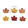 Jsehchya 600PCS Artificial Maple Leaves for a Touch of Autumn Elegance， 8cm/3.1inch Faux Fall Leaves for Craft (Colorful) #1
