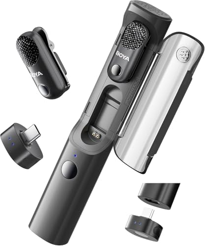 BOYA Magic 05 Mini Microfone de Lapela Sem Fio para iPhone 15-16/...