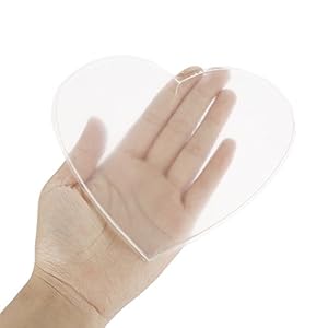 Borstrimpelpads, siliconen anti-rimpel transparante borstverzorging strak tillen borst huidkussen hartvorm, herbruikbaar…