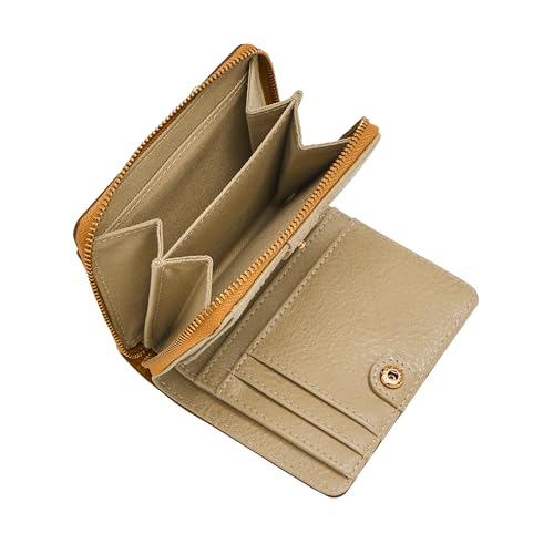 Image of Fossil Women's Logan RFID-Blocking Leather Mini Multifunction Bifold Wallet