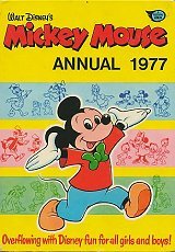 Hardcover Mickey Mouse Annual 1977 Book