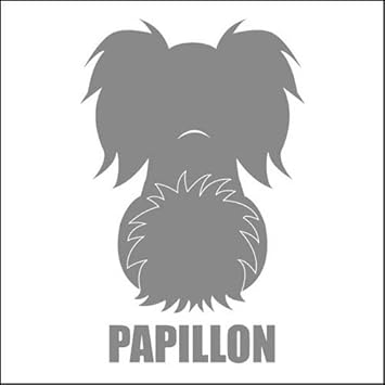 Amazon エブリーペット シルエットステッカー 後向き パピヨン エブリーペット 犬 通販