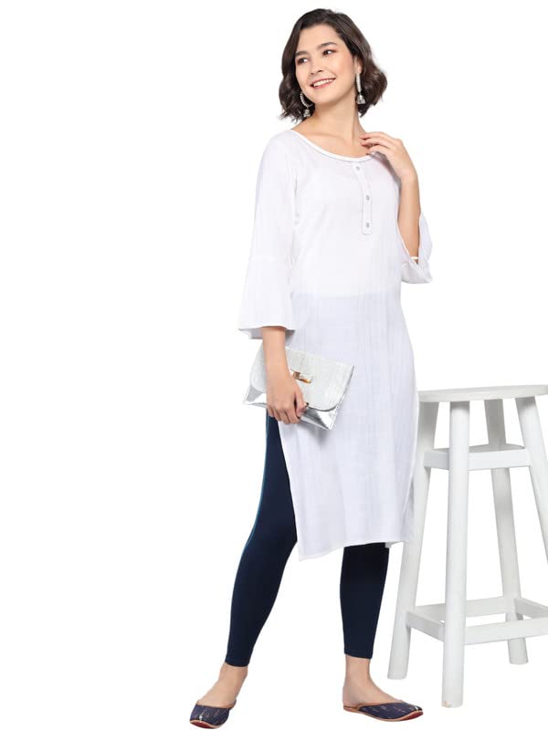 Image of NGT Super Cotton (Pack of 3) Ankle Length Leggings for Women and Girls.