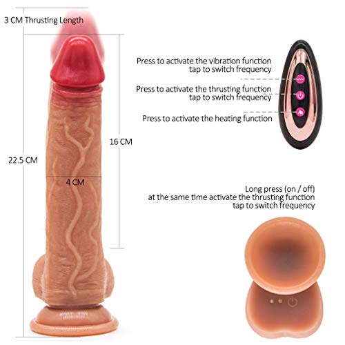 Protese Realistico Rotativa Com Vibrador Potente X4S