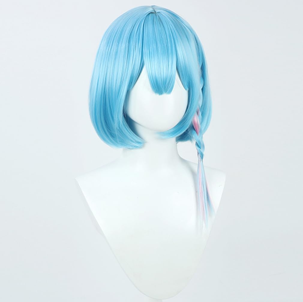 Amazon.co.jp: コスプレ ウィッグ アロナ A.R.O.N.A ボブ 水色