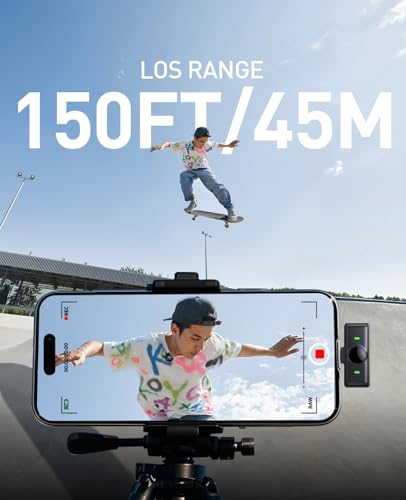 LID LIRDDY Wireless Lavalier Microphone for iPhone: 2PCS Mini Wireless Microphones for Android Equipment - Noise Reduction Lapel Mic for Professional Recording - 80h Battery Life - 48KHz Studio Sound - Image 6