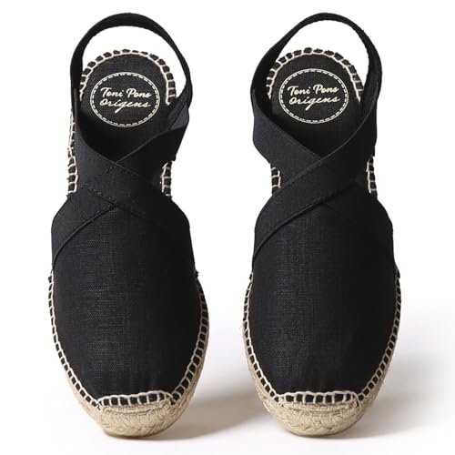 Image of Toni Pons - VERONA - Women's flat vegan espadrilles with elastics