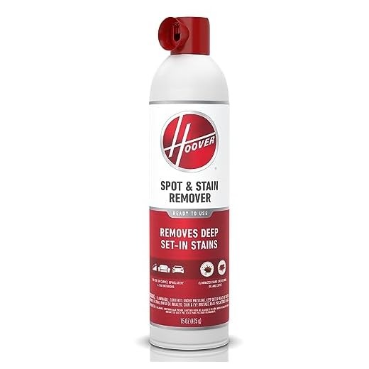 Hoover Deep Stain Remover Aerosol Spray, Carpet and Upholstery Spot Cleaner, 15 oz Cleaning Solution, AH30903, White