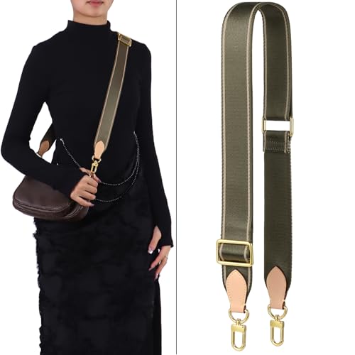 Image of Adjustable Soft Crossbody Strap for Designer Purse, Canvas Strap for Pochette Accessories