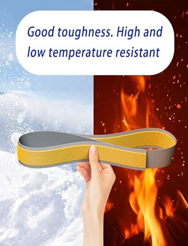 6cm Wide Rubber Non-Slip Stair Strips, Waterproof Anti-Skid Grip Tape for Stairs & Kindergarten, Heavy-Duty Safe Treads (Gray-Yellow, 600cm Length)