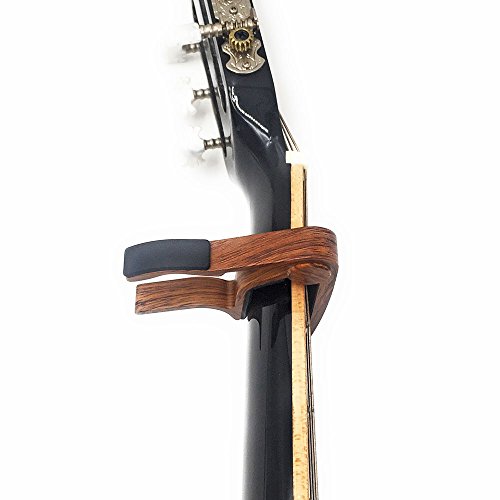Wingo Classical Flat Guitar Capo For Nylon String Guitars-Rosewood Finish With 5 Picks. #TOP6