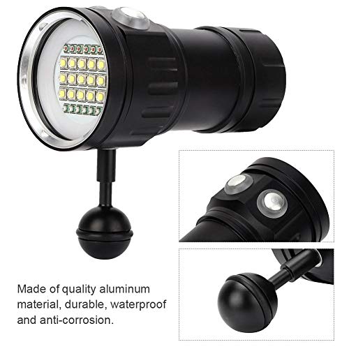 Duiklamp, onderwaterzaklamp, professioneel, 100 m, waterdicht, Scuba, duiklamp, superhelder, led, onderwatertorch, handlamp, onderwaterfotografie, camera, licht, vulling, aluminium - Image 6