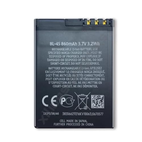 Image of BL-4S Battery for Nokia X3-02 7100 7020 3600 2680 6208C 7610 3710 2608 Battery with 1 Year Warranty *****(N173)