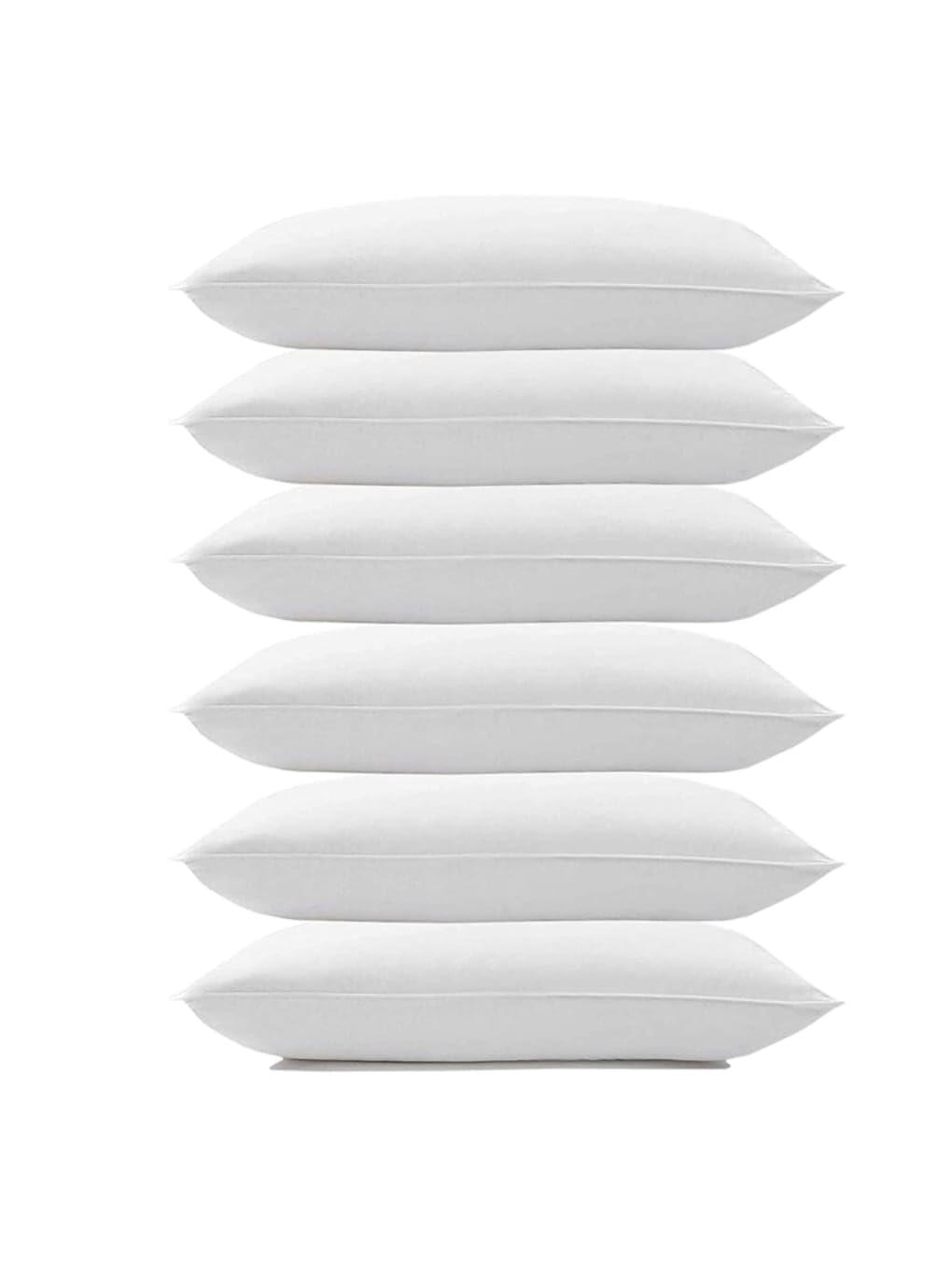TRIYON Microfiber Soft White Pillows | Pillows for Sleeping - (Size - 16x24 Inches Or 40x60 cm) (6, White, King (U.K. Standard))-image-48