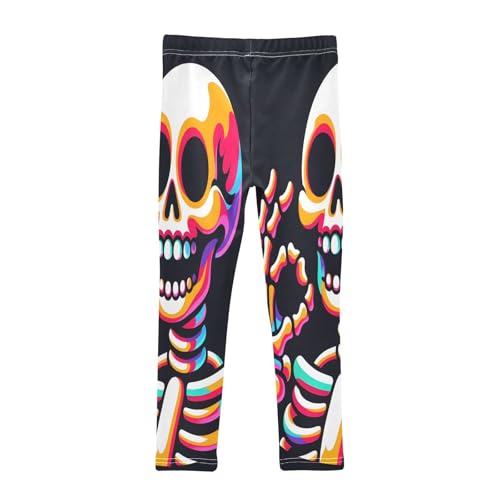 Bolaz Toddler Girls Leggings Printed Yoga Pants Leggings Ok Skull for Kids2