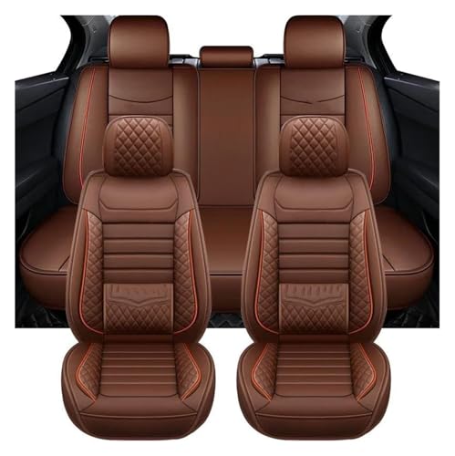 Housse de siège auto premium en similicuir marron pour sublimer l'intérieur de votre Nissan Juke