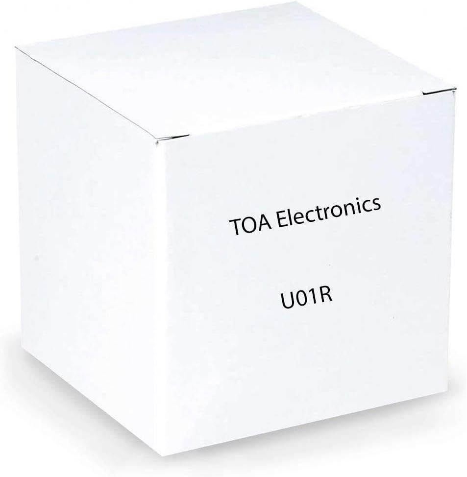 TOA U-01R Unbalanced Line Input Module with RCA Jack Connector and Gain Control For use with 900 Series Components and other TOA's Equipment, 20Hz - 20kHz ±1.0dB Frequency Response