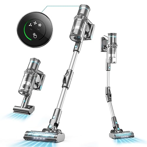 Oraimo Cordless Vacuum Cleaner, 27Kpa Suction Stick Vacuum, 45 mins Runtime, 380W Brushless Motor, LED Touch Display, 6 in 1 Lightweight Handheld Vacuum for Hard Floor Carpet Stair Balcony Skirting Oraimo Cordless Vacuum Cleaner, 27Kpa Suction Stick Vacuum, 45 mins Runtime, 380W Brushless Motor, LED Touch Display, 6 in 1 Lightweight Handheld Vacuum for Hard Floor Carpet Stair Balcony Skirting