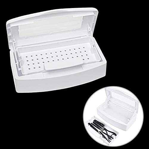 Vcedas Nail Art Tool Clean Sterilizing Tray Alcohol Plastic Disinfection Box Easy Cleaner Sterilizator For Cutter Manicure Tools Set