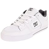DC mens Pure Skateboarding Shoe, White/Battleship/White, 10 US
