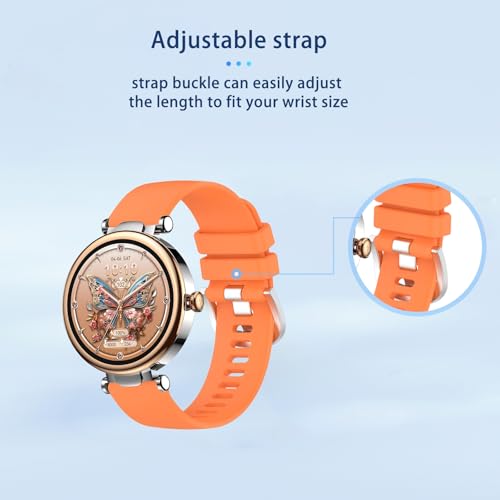 Correa de silicona para reloj TOZO S8 naranja miniatura 6