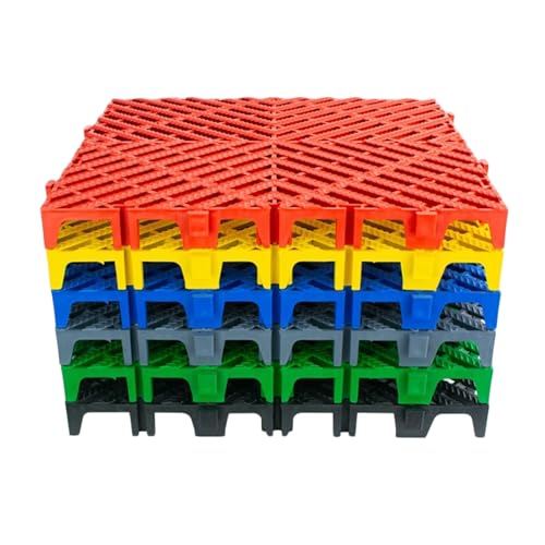 Grille de drainage emboîtable et dalle de sol modulaire pour extérieur