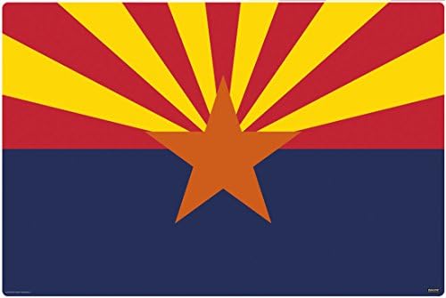 IMAGINE WORK SURFACE Huge Ultra-Thin 24" x 36" Non-Slip Desk Pad Made in USA - Arizona Flag