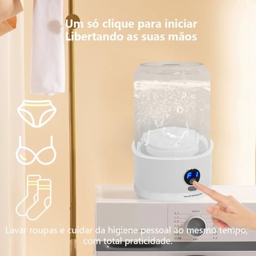 Image of SeMi AuToMaTiC FoLdInG SmAlL MiNi WaShInG MaChInE WiTh DrYeR DeEp CLeAnInG FoR UnDeRwEaR WaShINg MaChInE SeMi AuToMaTiC