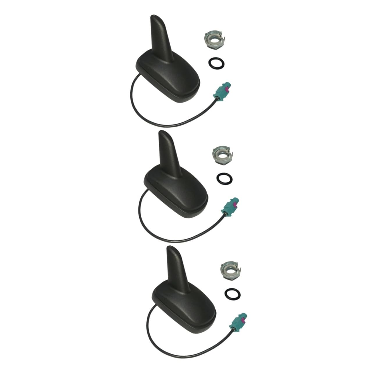 OSALADI 3piezas Antena De Radio para Coche Aleta y Fácil De Instalar Accesorio De Estilo para Techo Compatible Seat y