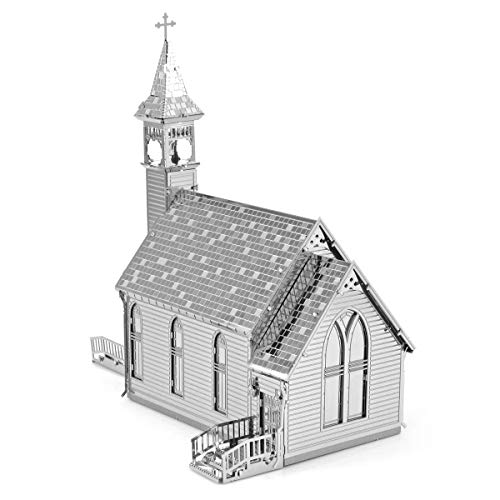 Fascinations Metal Earth Old Country Church 3D Metal Model Kit Scale