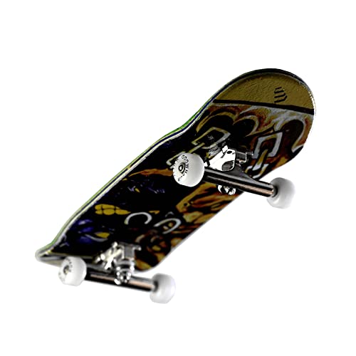NOAHWOOD Wooden Fingerboard Complete (Noah Team 9.5S Short Nose Short Tail) Hand Mould Made(+34mm Prince Silvery Trucks)(+NW Handmade PRO Logo Wheels ii)(Door Ghost)