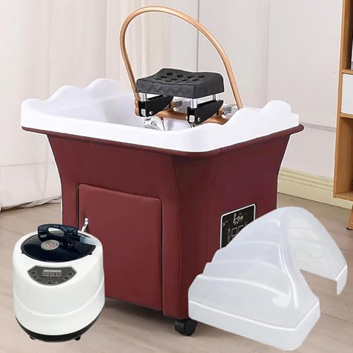 Lavabo termostatico Portatile per la Testa con Sistema di circolazione dell'Acqua per Un'Esperienza di Lavaggio dei Capelli migliorata.