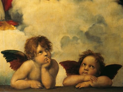 Puzzle 1000 pièces : Putti détail de la Madone Sixtine de Raphaël Ravensburger France - vue 3
